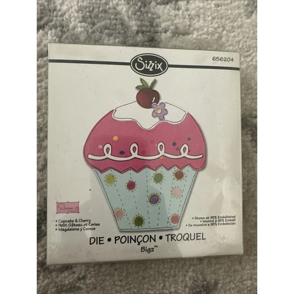 Cupcake Die Cut, Sizzix Bigz Die, Used